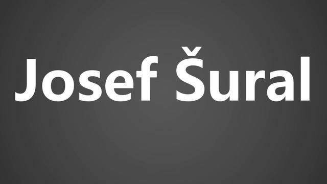 How To Pronounce Josef Sural смотреть онлайн