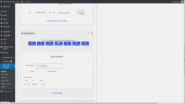 Venue Rental | Cost Calculator Template | WordPress смотреть онлайн