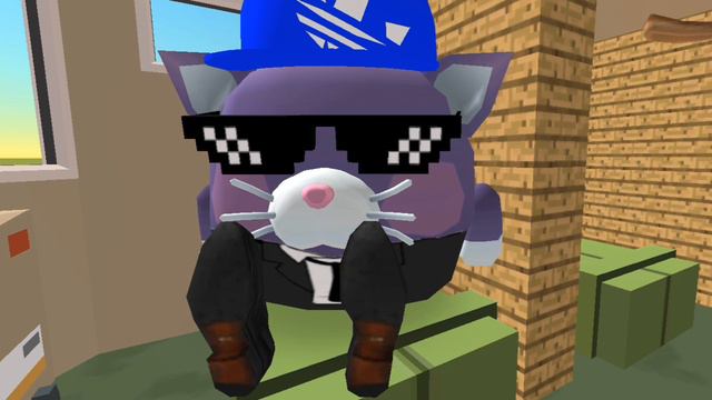 Поездка на поезде в Chicken Gun!