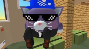 Поездка на поезде в Chicken Gun!