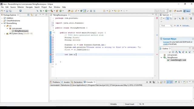 Reverse of String in Java in Hindi смотреть онлайн