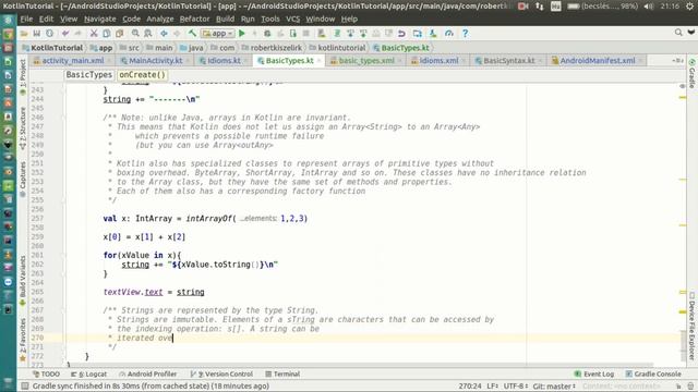 Android Kotlin Tutorial #038 - Basic Types - Strings смотреть онлайн