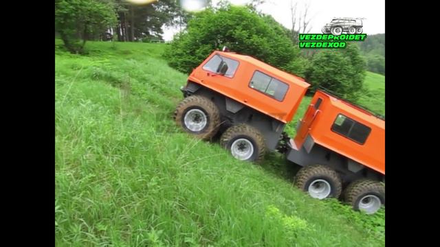 Вездеход ВЫМПЕЛ на Балансирной Подвеске/The 8x8 all-terrain vehicle on Centerpoint Suspension смотреть онлайн