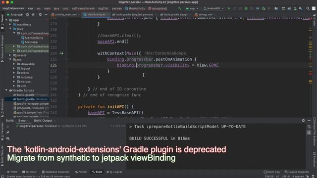 [fix] The 'kotlin-android-extensions' Gradle plugin is deprecated смотреть онлайн