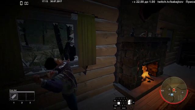 Как ударить Джейсона через окно, дверь - Friday the 13th The Game смотреть онлайн