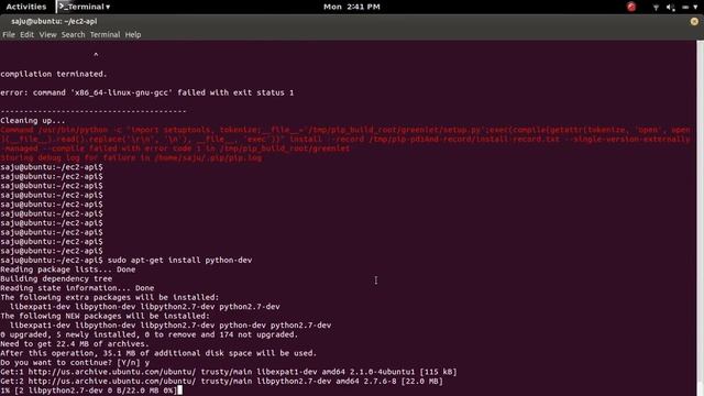 greenlet.h:8:20: fatal error: Python.h: No such file or directory смотреть онлайн