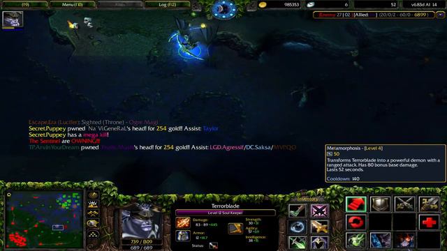 Dota 1 - Testando Mapa (Warcraft III) смотреть онлайн