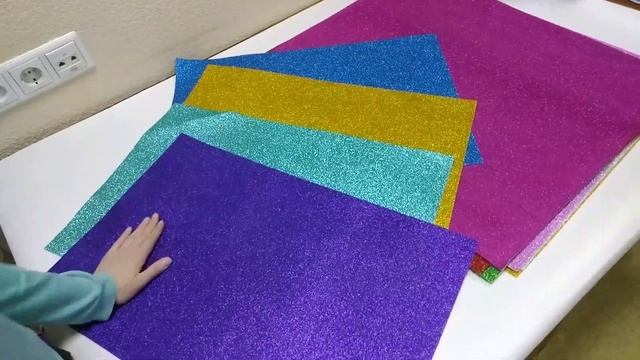 Глиттерный фоамиран / Обзор смотреть онлайн