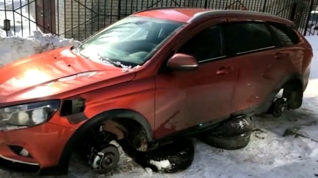 Lada Vesta кражи колеса