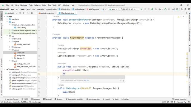 Tablayout With Viewpager in Android Studio with Java смотреть онлайн