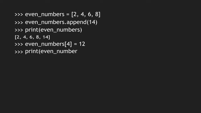 Python Programming - 9. Data Structures Lists, Tuples, Dictionaries смотреть онлайн