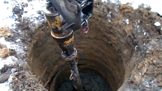 Установка колодца из бетонных колец. смотреть онлайн
