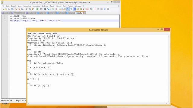 Prolog - List Operations Delete an Item смотреть онлайн