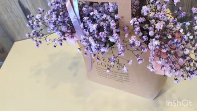 Букет из гипсофилы в сумочке на 8 марта смотреть онлайн