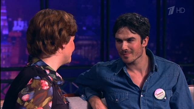 Ian Somerhalder & Вечерний Ургант - The Lesson Of Seduction From Ian (in Russia) HD