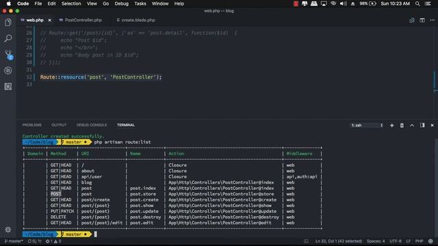 Laravel 5.5 For Beginners - 08 Controller in Laravel 5.5 - Resource Controller смотреть онлайн