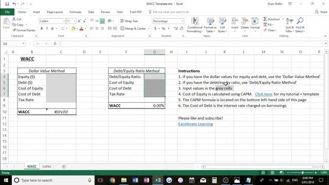 How To Calculate WACC in Excel + Template смотреть онлайн