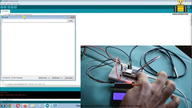 NodeMCU Based DS18B20 Temperature Web server смотреть онлайн
