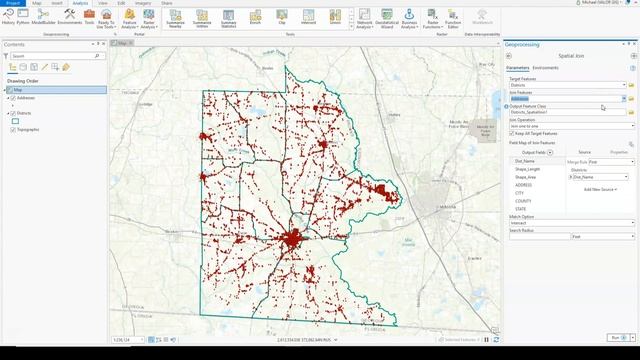 Spatial Join to count points in polygons in ArcGIS Pro смотреть онлайн
