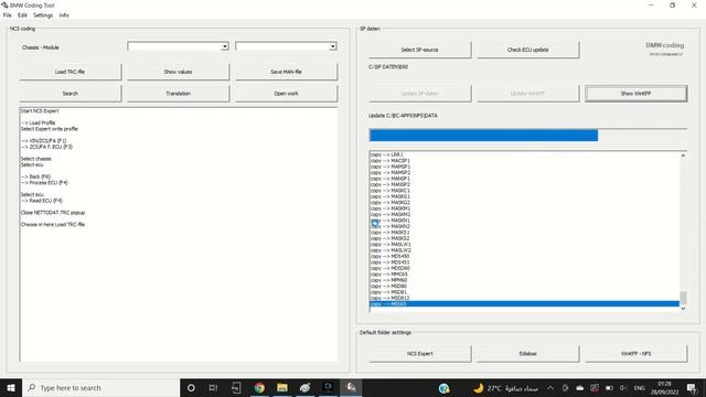 UPDATE BMW E60 SP-DATEN FILES FOR WINKFP USING BMW CODING TOOL