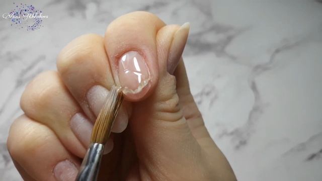 Аппаратный маникюр одной фрезой / Grattol Opal 1 / Донаращивание ногтя полигелем смотреть онлайн
