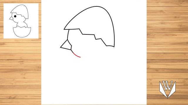 Как нарисовать милый цыпленок шаг за шагом, Easy Draw | Скачать бесплатно раскраски смотреть онлайн