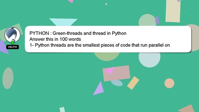 PYTHON : Green-threads and thread in Python смотреть онлайн