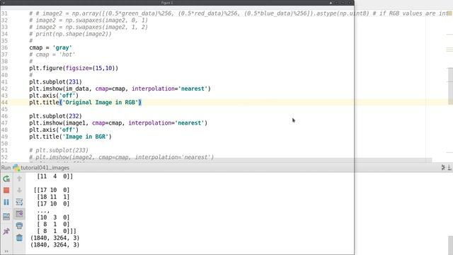 Matplotlib Plotting Tutorials : 041 : Read, Process, and Manipulate images with imread and imshow смотреть онлайн