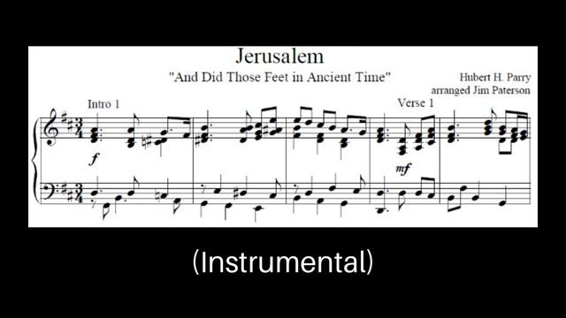 Jerusalem - William Blake - With Lyrics