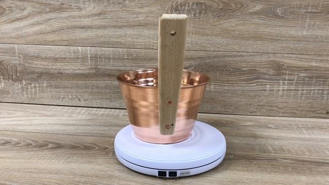 Ушат для бани из меди на 3 литра смотреть онлайн