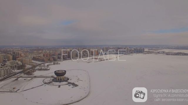 #4 Чаша зима, панорама (speed x2) - Footage Аэросъемка Казань смотреть онлайн