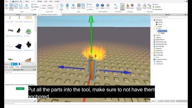 ROBLOX Studio (How to Make a Custom Tool!) смотреть онлайн