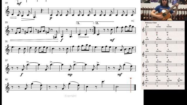 "Bagatelle Op.43, #1" by Fernando Sor for intermediate ensemble смотреть онлайн
