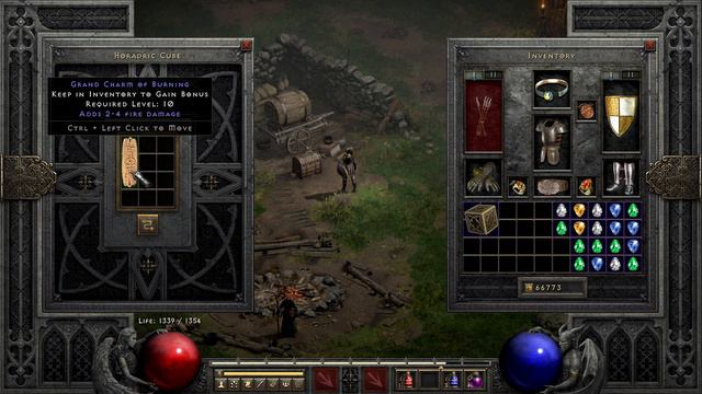 Rolling 100 Grand Charms for Skillers - Diablo 2 Resurrected смотреть онлайн
