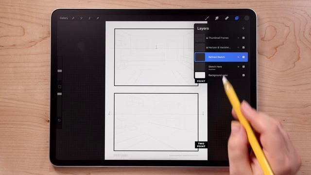 How to Draw in Perspective using Procreate Drawing Guides смотреть онлайн
