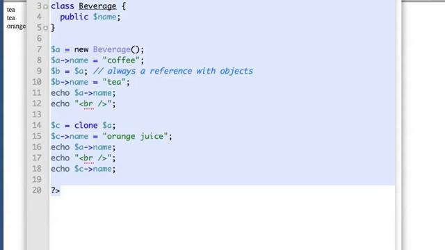 PHP Tutorial Advanced 04 08 Cloning objects смотреть онлайн