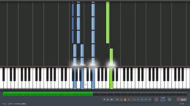Chopin: Prelude in E minor - Op. 28 No.4 (50% Speed) Piano Tutorial by PlutaX смотреть онлайн