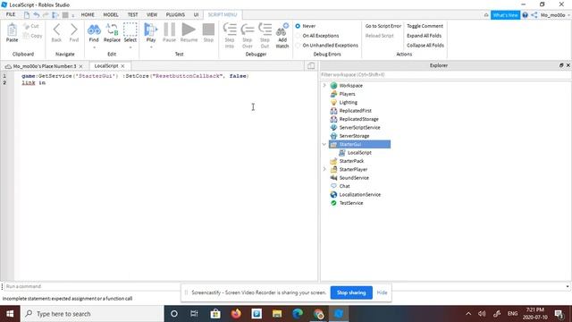 How to disable reset on roblox studio 2020 смотреть онлайн