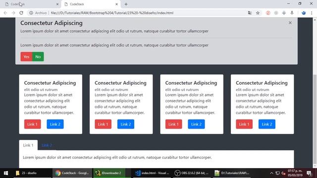25 - Diseño Web Final Parte III [Bootstrap 4] смотреть онлайн