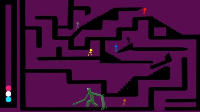 Rainbow Friends is Waiting There / Colour Stickman Maze Survival Game - Algodoo sTICKMAN #marbleru смотреть онлайн