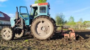 ТРАКТОР Т-40 с Самодельной ПОЧВОФРЕЗОЙ. Фрезерование 2023г.