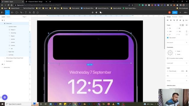 Figma Smart Animate Tutorial - Dynamic Island Animation in Figma for beginners | iPhone 14 pro смотреть онлайн