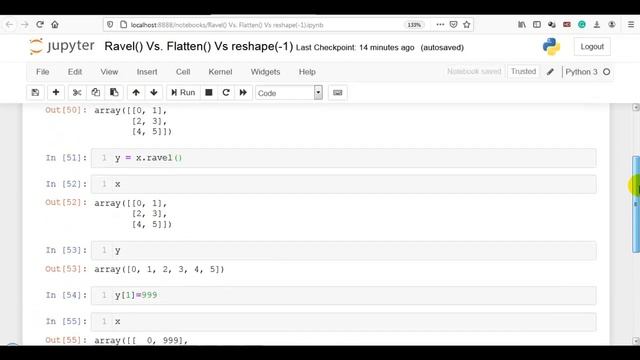 19. Ravel Vs. Flatten Vs. Reshape(-1) in Numpy смотреть онлайн