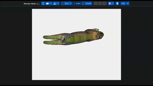 2. Create animated mesh from a picture ( using the amazing MonsterMash.zone) смотреть онлайн