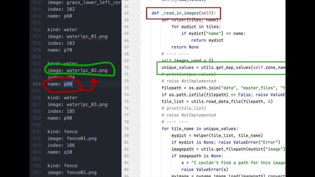 Python and Pygame: Part 1: Drawing a background grid of water tiles смотреть онлайн