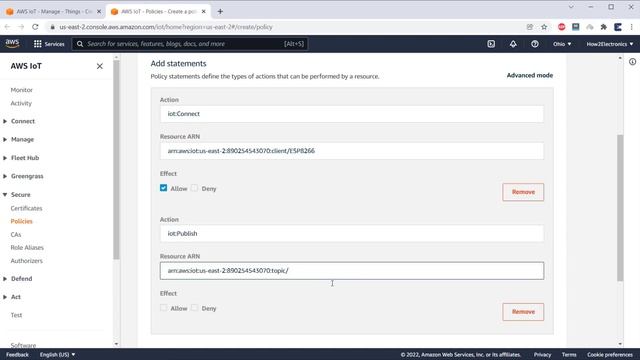 Amazon AWS IoT Core using ESP8266 || Creating Thing, Policies & Certificates смотреть онлайн