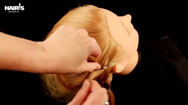 Делаем прическу из двух французских кос по диагонали - видеоурок (мастер-класс) Hair’s How смотреть онлайн