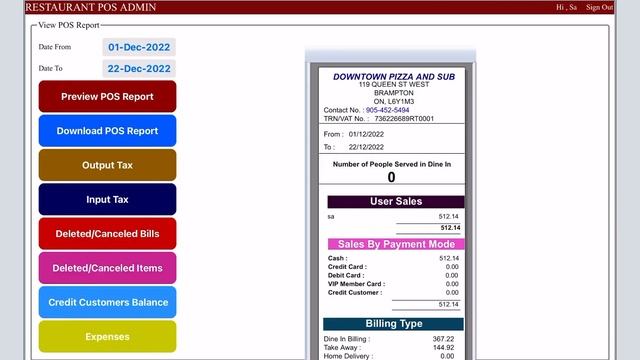 Restaurant POS online Reporting (ASP.Net, C# and Windows Azure Cloud Server) - By Original Develope смотреть онлайн