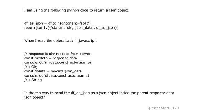 Pandas : pandas to_json returns a string not a json object смотреть онлайн