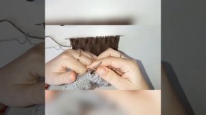 Узоры спицами. Узор " Ракушка"